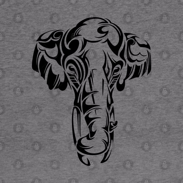 Tribal Elephant by TurkeysDesign